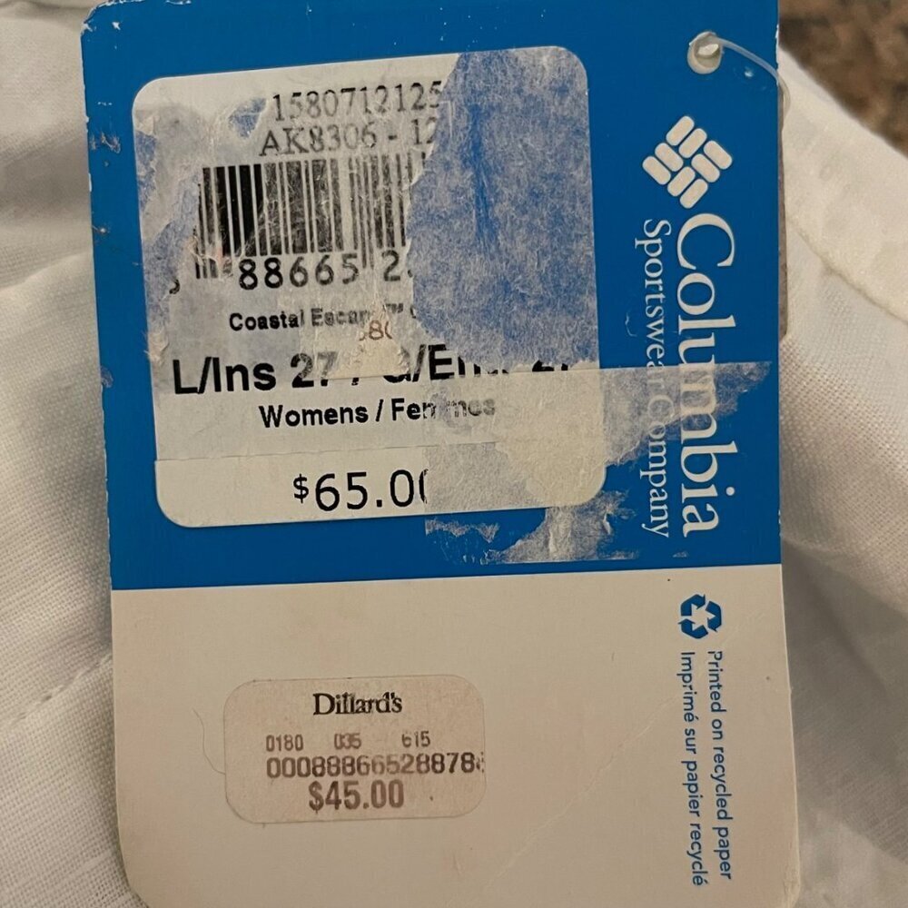 Columbia Womens Pants Size Large Linen Blend Coastal Lightweight Casual Travel - Picture 12 of 13
